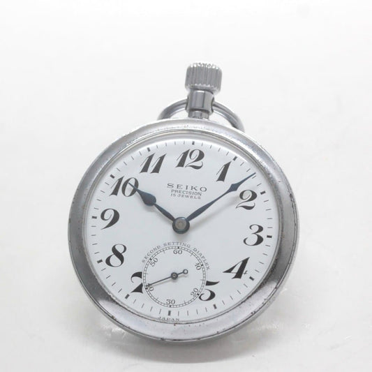 昭和38年の19セイコー鉄道時計/15石/秒針止め機能/絶版時計/19seiko-1299