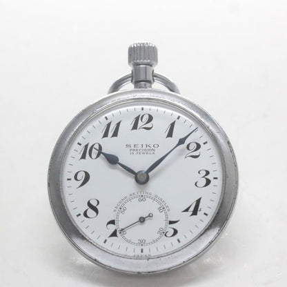 昭和38年の19セイコー鉄道時計/15石/秒針止め機能/絶版時計/19seiko-1299
