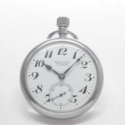 昭和の19セイコー鉄道時計/国鉄四国/15石/秒針止め機能/絶版時計/19seiko-1301