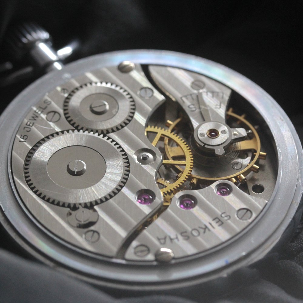 昭和の19セイコー鉄道時計/15石/ダイアフレックス/19seiko-1310