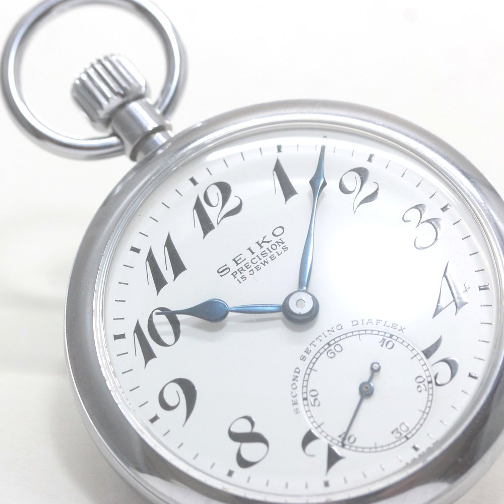 昭和の19セイコー鉄道時計/15石/ダイアフレックス/19seiko-1312