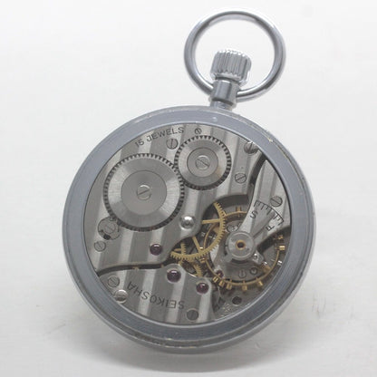 昭和の19セイコー鉄道時計/15石/ダイアフレックス/19seiko-1312