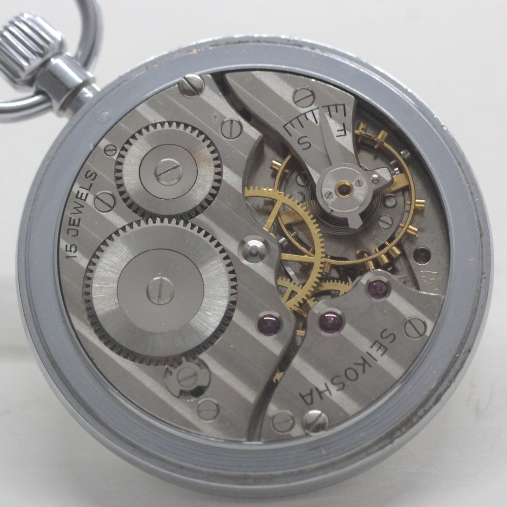 昭和の19セイコー鉄道時計/15石/ダイアフレックス/19seiko-1312