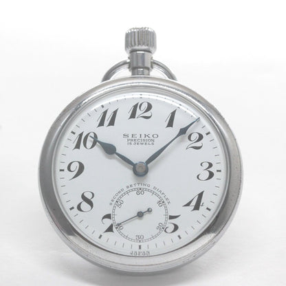 国鉄モデル 昭和40年の19セイコー鉄道時計/15石/秒針止め機能/絶版時計/オーバーホール済/19seiko-1313