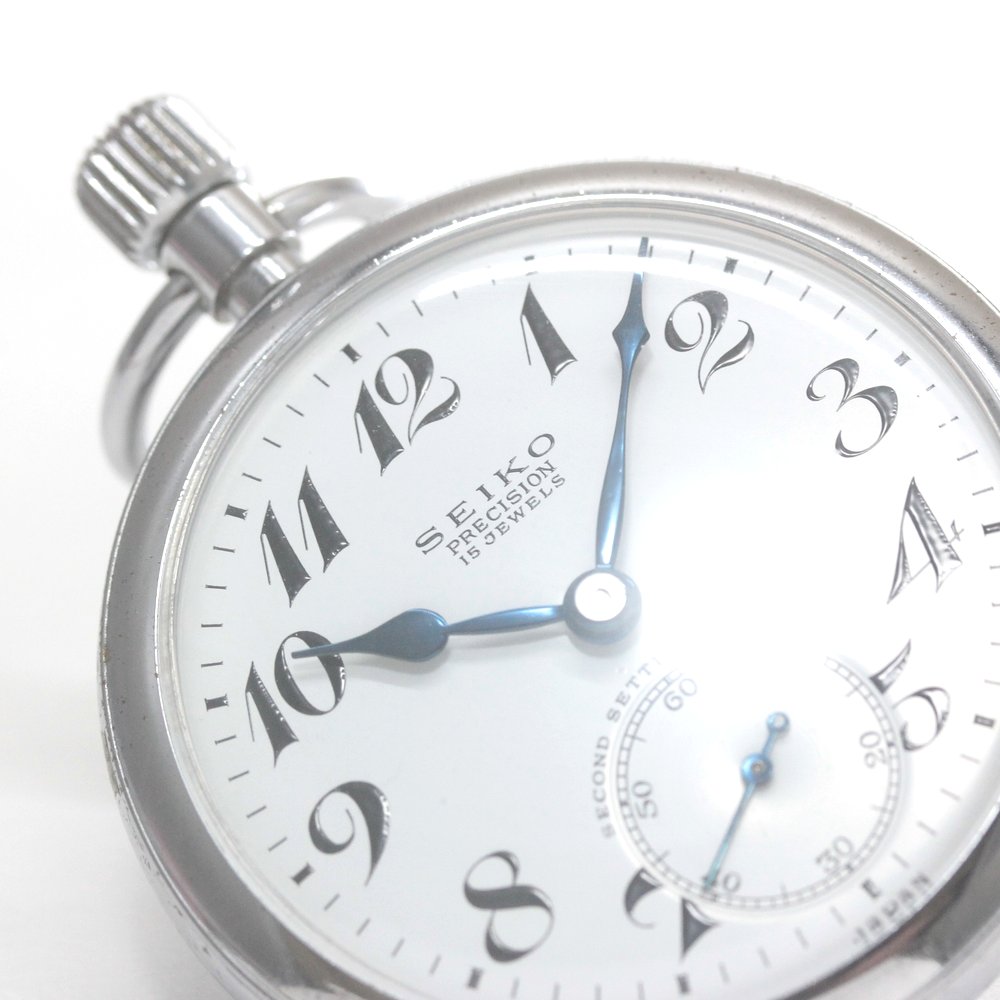 国鉄モデル 昭和40年の19セイコー鉄道時計/15石/秒針止め機能/絶版時計/オーバーホール済/19seiko-1313