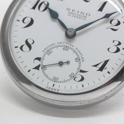 国鉄モデル 昭和40年の19セイコー鉄道時計/15石/秒針止め機能/絶版時計/オーバーホール済/19seiko-1313