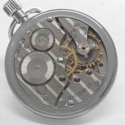 国鉄モデル 昭和40年の19セイコー鉄道時計/15石/秒針止め機能/絶版時計/オーバーホール済/19seiko-1313