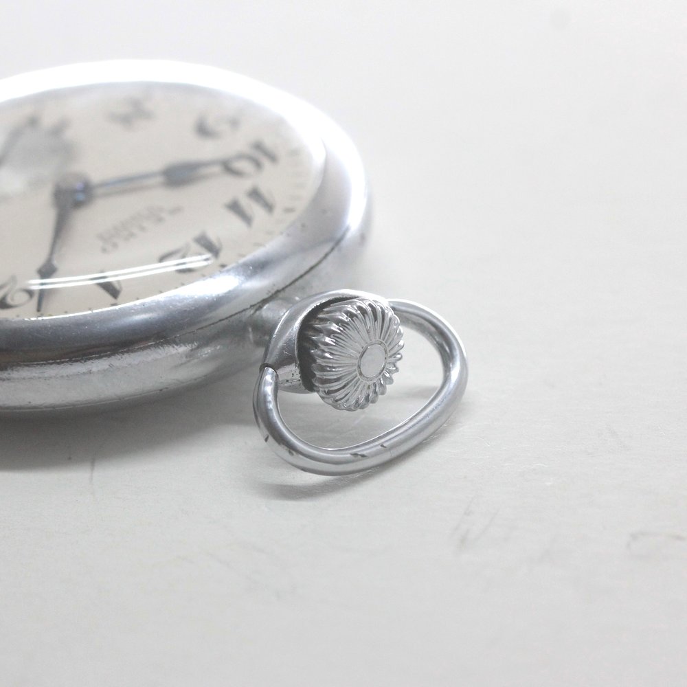 15石ムーブメント 昭和37年の19セイコー鉄道時計/15石/秒針止め機能/絶版時計/19seiko-1314