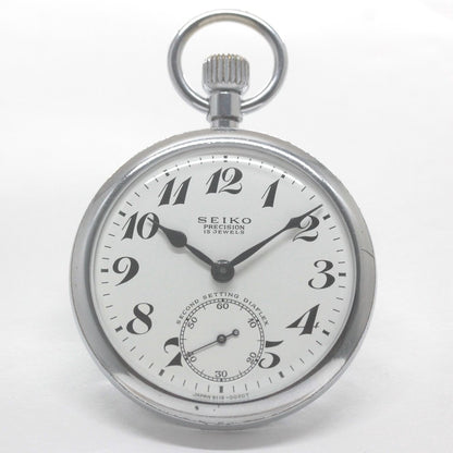 昭和43年の19セイコー鉄道時計/15石/秒針止め機能/絶版時計/オーバーホール済/19seiko-1315