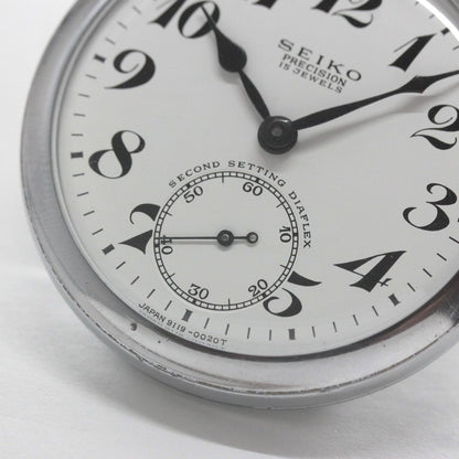 昭和43年の19セイコー鉄道時計/15石/秒針止め機能/絶版時計/オーバーホール済/19seiko-1315