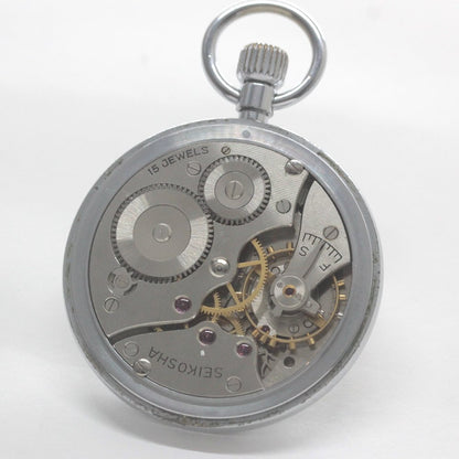 昭和43年の19セイコー鉄道時計/15石/秒針止め機能/絶版時計/オーバーホール済/19seiko-1315