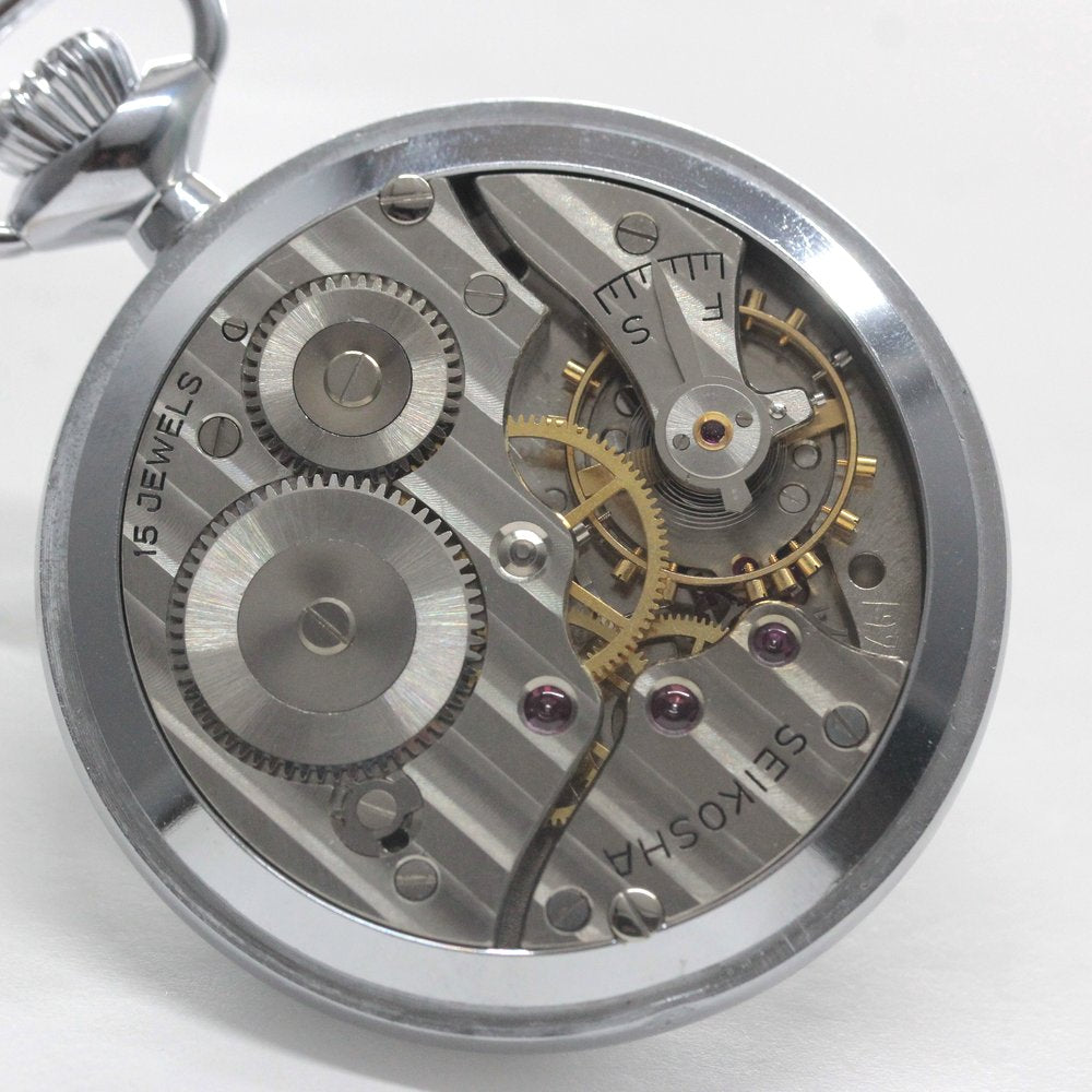 昭和の19セイコー鉄道時計/15石/ダイアフレックス/19seiko-1316 – 懐中