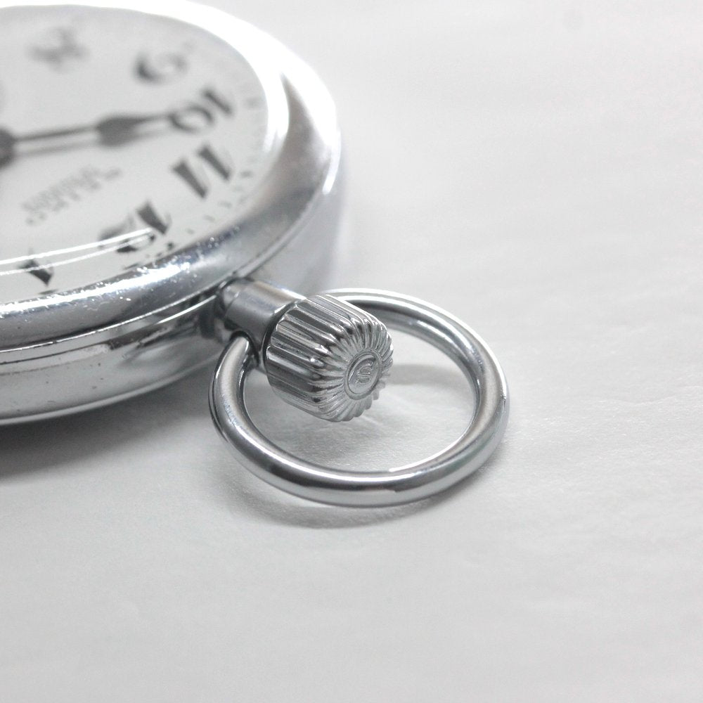 オーバーホール済で、日差30秒以内に調整します 昭和46年の19セイコー鉄道時計/15石/秒針止め機能/絶版時計/19seiko-1317