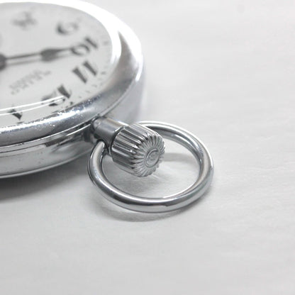 オーバーホール済で、日差30秒以内に調整します 昭和46年の19セイコー鉄道時計/15石/秒針止め機能/絶版時計/19seiko-1317