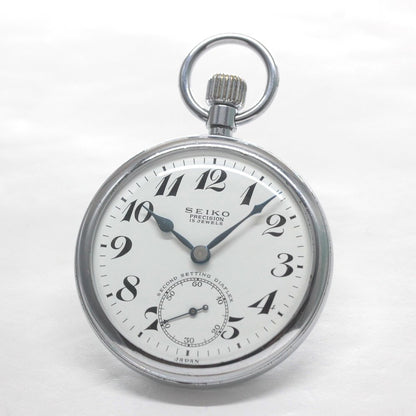 国鉄モデル 昭和40年の19セイコー鉄道時計/15石/秒針止め機能/絶版時計/オーバーホール済/19seiko-1319