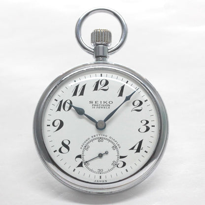 国鉄モデル 昭和40年の19セイコー鉄道時計/15石/秒針止め機能/絶版時計/オーバーホール済/19seiko-1319