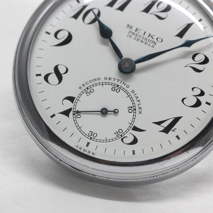 国鉄モデル 昭和40年の19セイコー鉄道時計/15石/秒針止め機能/絶版時計/オーバーホール済/19seiko-1319