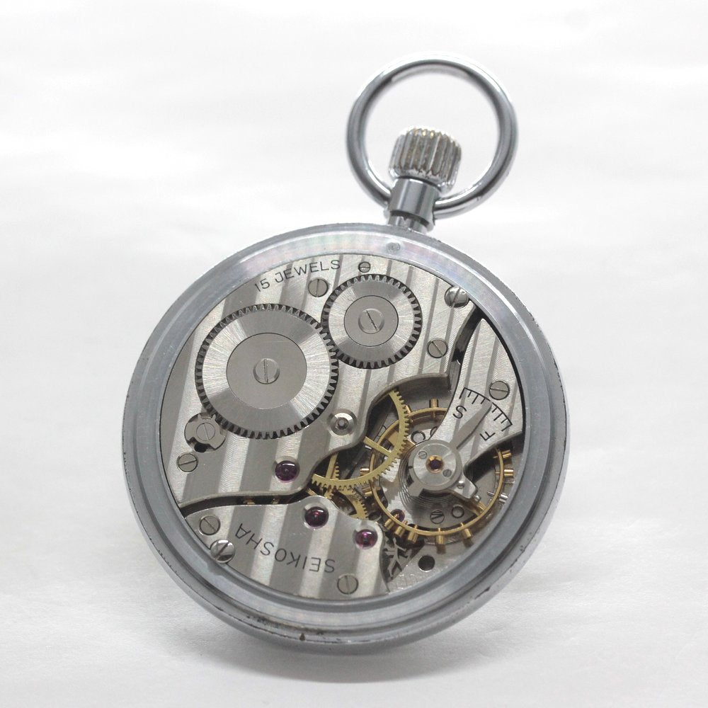 国鉄モデル 昭和40年の19セイコー鉄道時計/15石/秒針止め機能/絶版時計/オーバーホール済/19seiko-1319