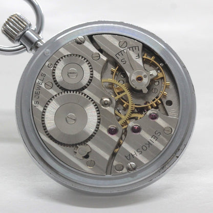 国鉄モデル 昭和40年の19セイコー鉄道時計/15石/秒針止め機能/絶版時計/オーバーホール済/19seiko-1319