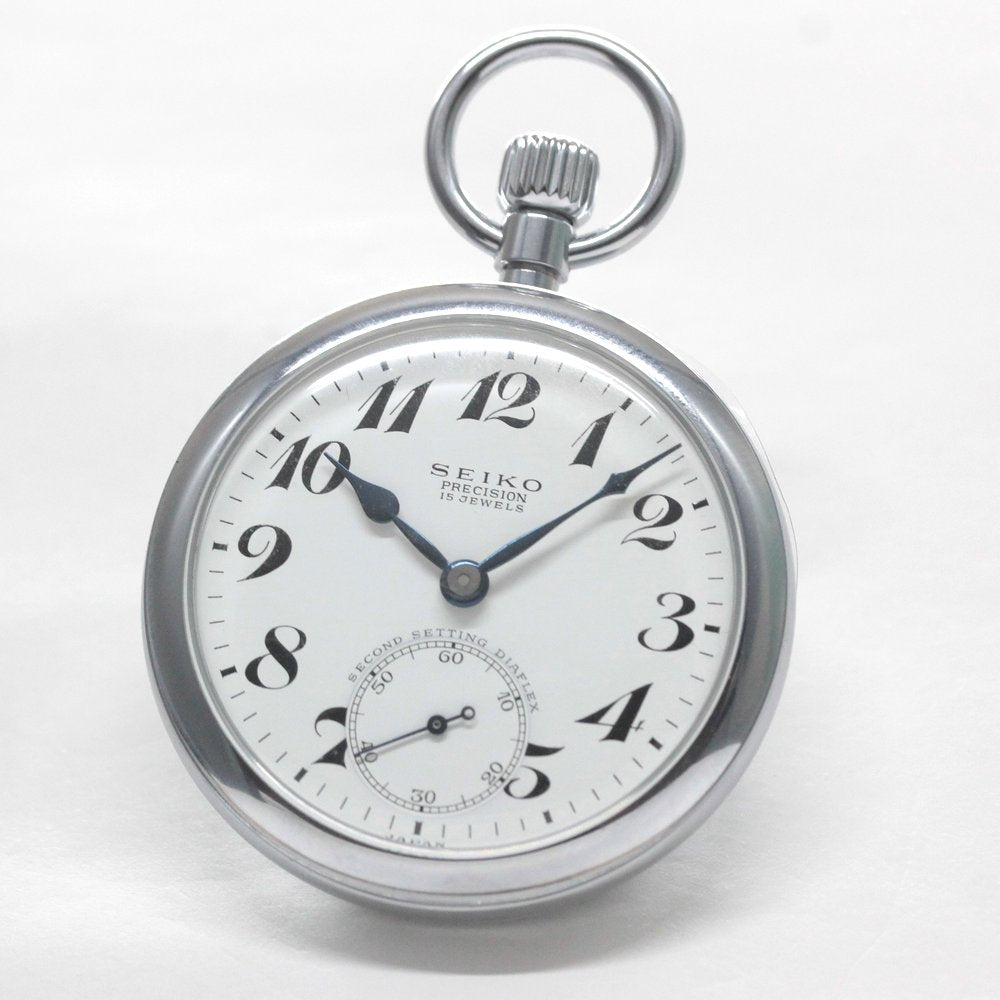 昭和の19セイコー鉄道時計/15石/ダイアフレックス/19seiko-1324