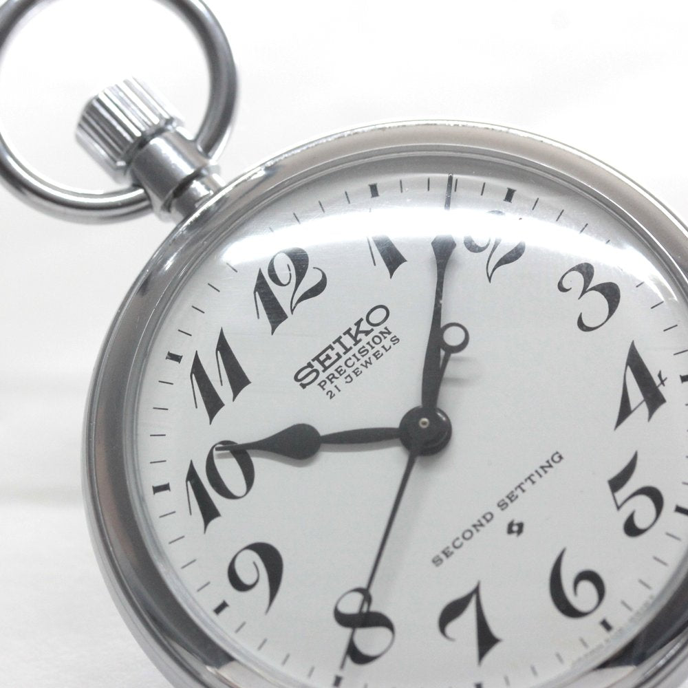19セイコー プレシジョン 懐中時計 / 19セイコー/昭49　379　国鉄静局/ 21石 / 絶版時計 /19seiko-1325