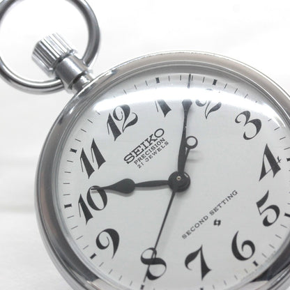 19セイコー プレシジョン 懐中時計 / 19セイコー/昭49　379　国鉄静局/ 21石 / 絶版時計 /19seiko-1325