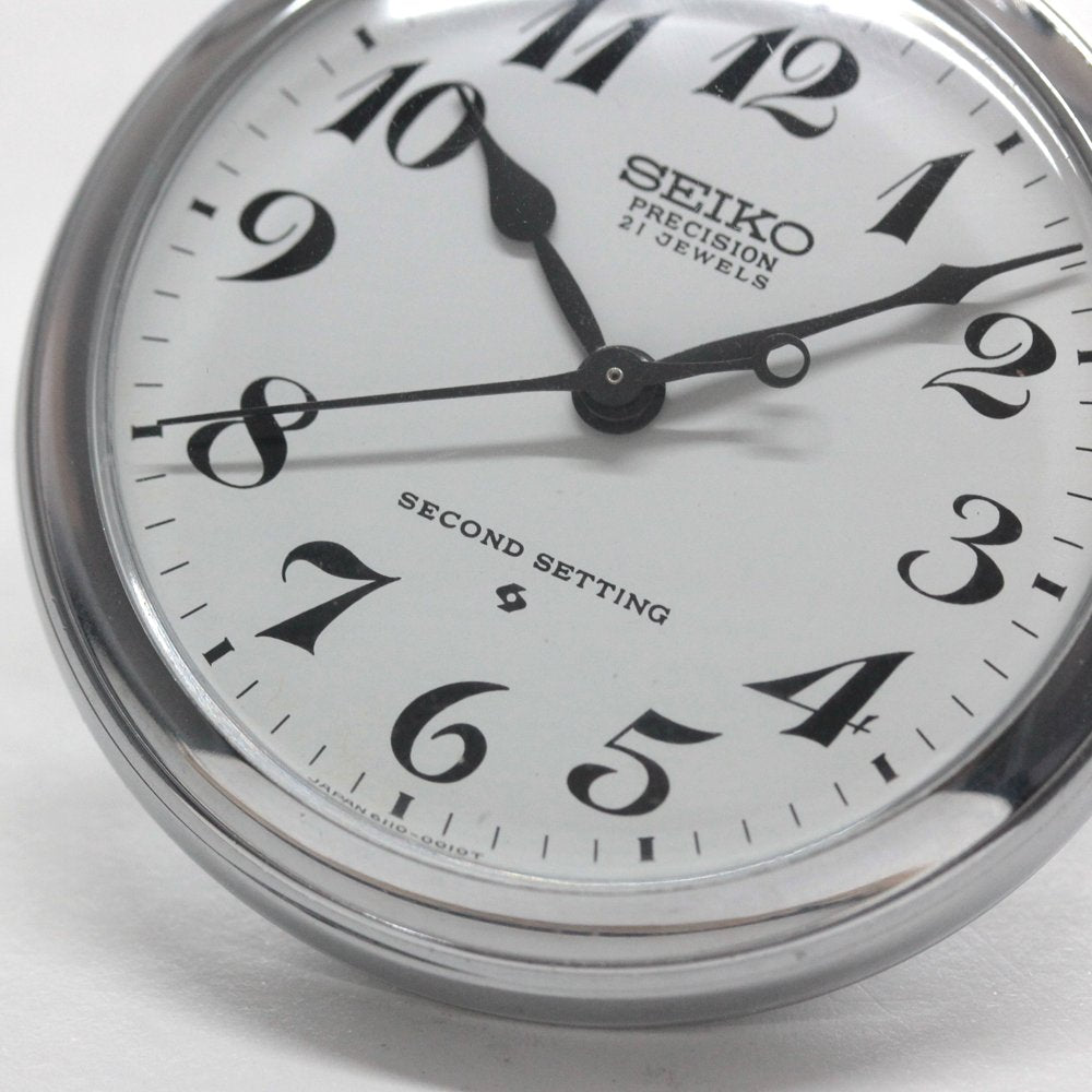 19セイコー プレシジョン 懐中時計 / 19セイコー/昭49　379　国鉄静局/ 21石 / 絶版時計 /19seiko-1325