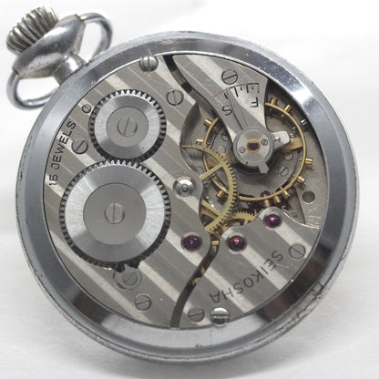 19セイコー プレシジョン 懐中時計 / 19セイコー/昭36　2418　国鉄/ 15石 / 絶版時計 /19seiko-1327
