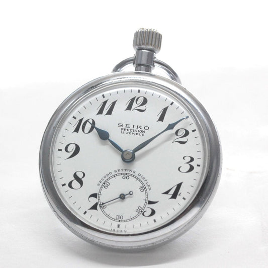 19セイコー プレシジョン 懐中時計 / 19セイコー/昭41　中支店282　国鉄/15石 / 絶版時計 /19seiko-1331