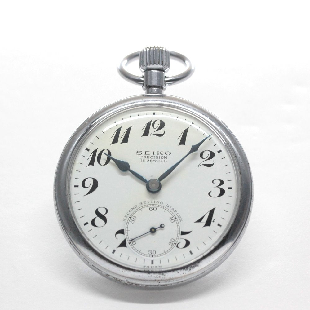 国鉄モデル 昭和40年の19セイコー鉄道時計/15石/秒針止め機能/絶版時計/オーバーホール済/19seiko-1334