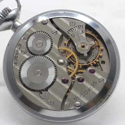19セイコー プレシジョン 懐中時計  /日本電信電話公社　昭和37年/   15石 　/　絶版時計 /19seiko-1335