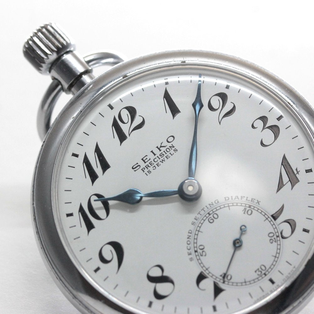19セイコー プレシジョン 懐中時計 / 19セイコー/昭41　中支863　国鉄/15石 / 絶版時計 /19seiko-1338