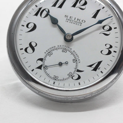 19セイコー プレシジョン 懐中時計 / 19セイコー/昭41　中支863　国鉄/15石 / 絶版時計 /19seiko-1338