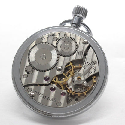 19セイコー プレシジョン 懐中時計 / 19セイコー/昭41　中支863　国鉄/15石 / 絶版時計 /19seiko-1338