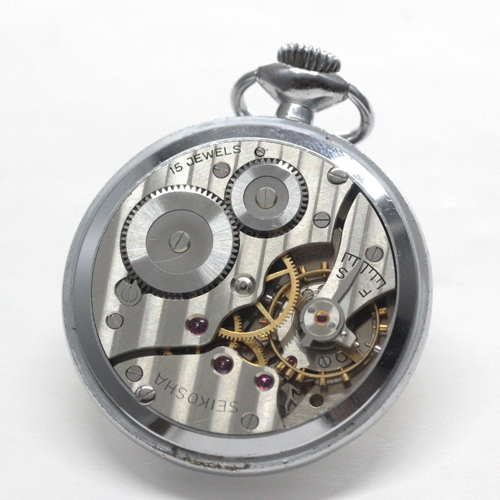 懐中時計　昭50　鹿鉄（稼働中） 懐中時計 昭50 鹿鉄（稼働中） 懐中時計 昭50 鹿鉄（稼働中）