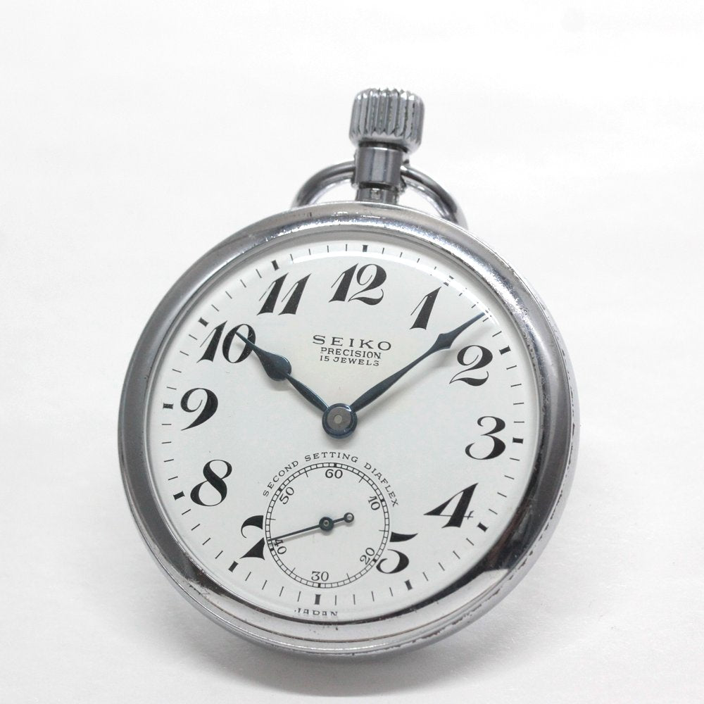 19セイコー プレシジョン 懐中時計 / 19セイコー/昭40　中支838　国鉄/15石 / 絶版時計 /19seiko-1343