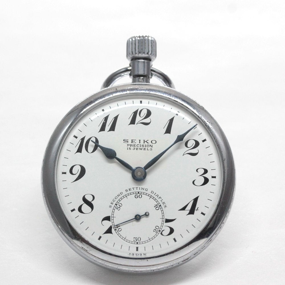 19セイコー プレシジョン 懐中時計 / 19セイコー/昭40　中支838　国鉄/15石 / 絶版時計 /19seiko-1343