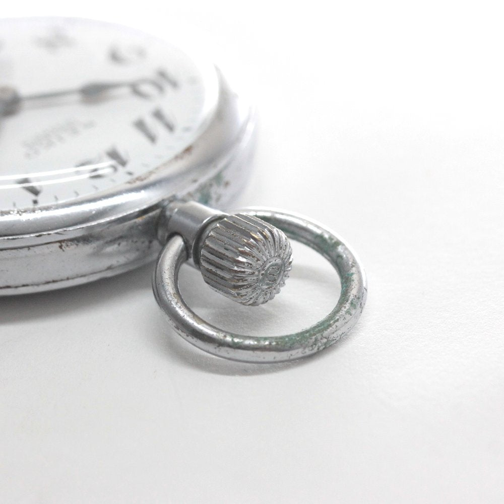 昭和41年の19セイコー鉄道時計/15石/秒針止め機能/絶版時計/19seiko-1344　リューズ