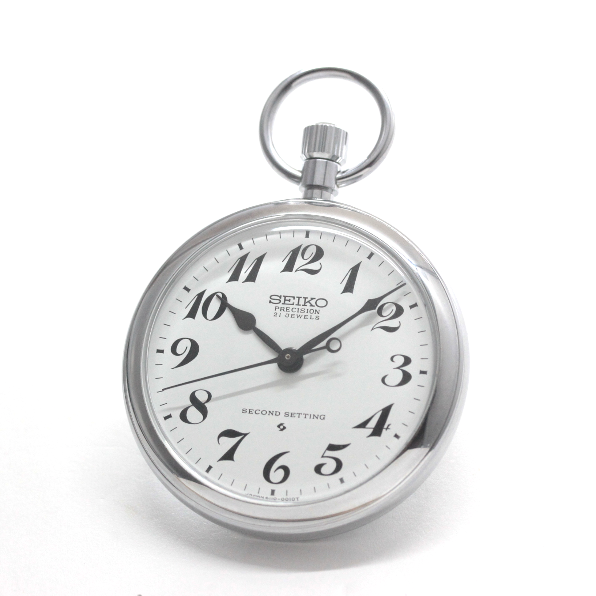 昭和の機械式セイコー鉄道時計/21石/19seiko-1346