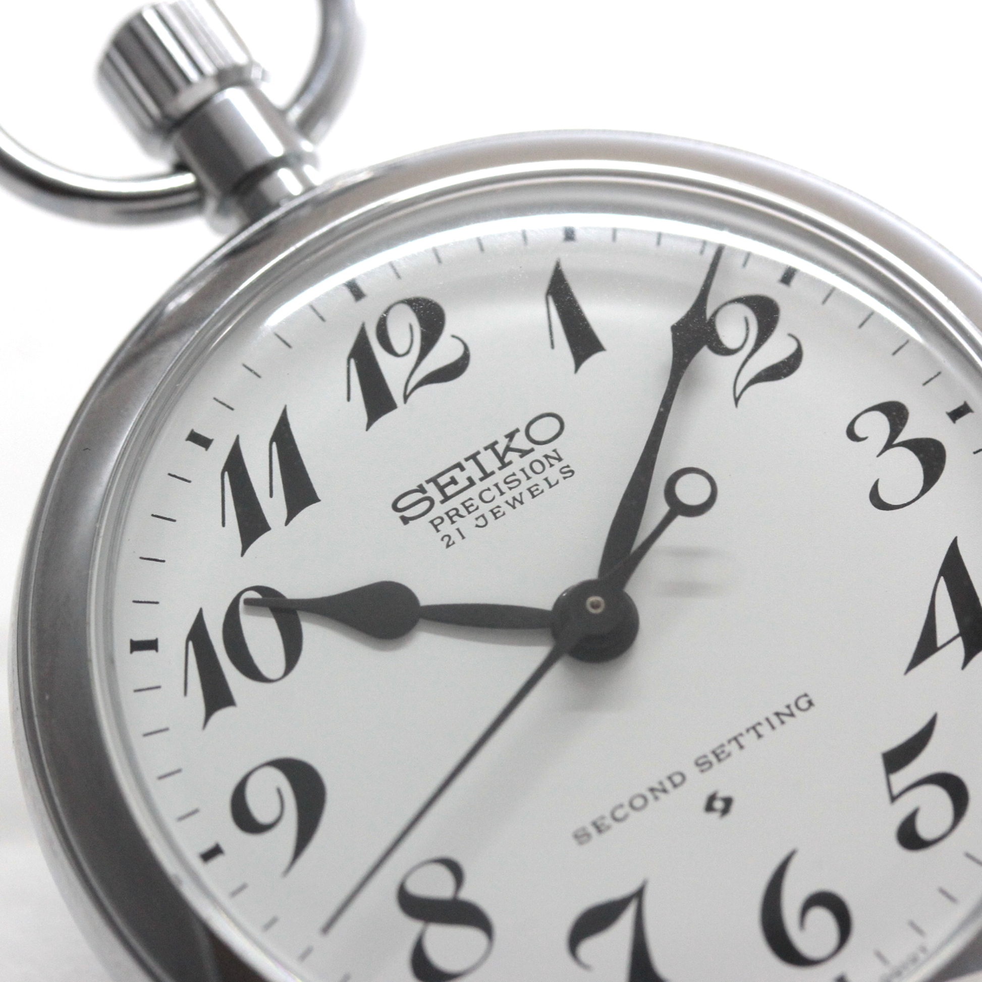 昭和の機械式セイコー鉄道時計/21石/19seiko-1346　文字盤