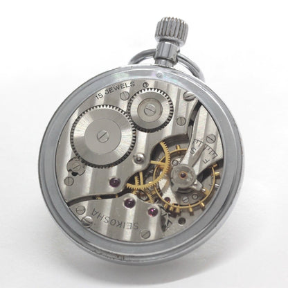 昭和39年の19セイコー鉄道時計/15石/秒針止め機能/絶版時計/19seiko-1348　ムーブメント