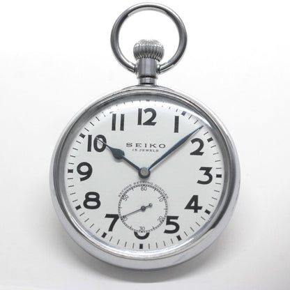 19セイコー プレシジョン 懐中時計 / 大型 直径58ミリ / 15石 / 絶版時計 / 19seiko-1350