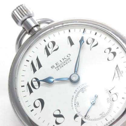 昭和41年の19セイコー鉄道時計/15石/秒針止め機能/絶版時計/19seiko-1353　文字盤