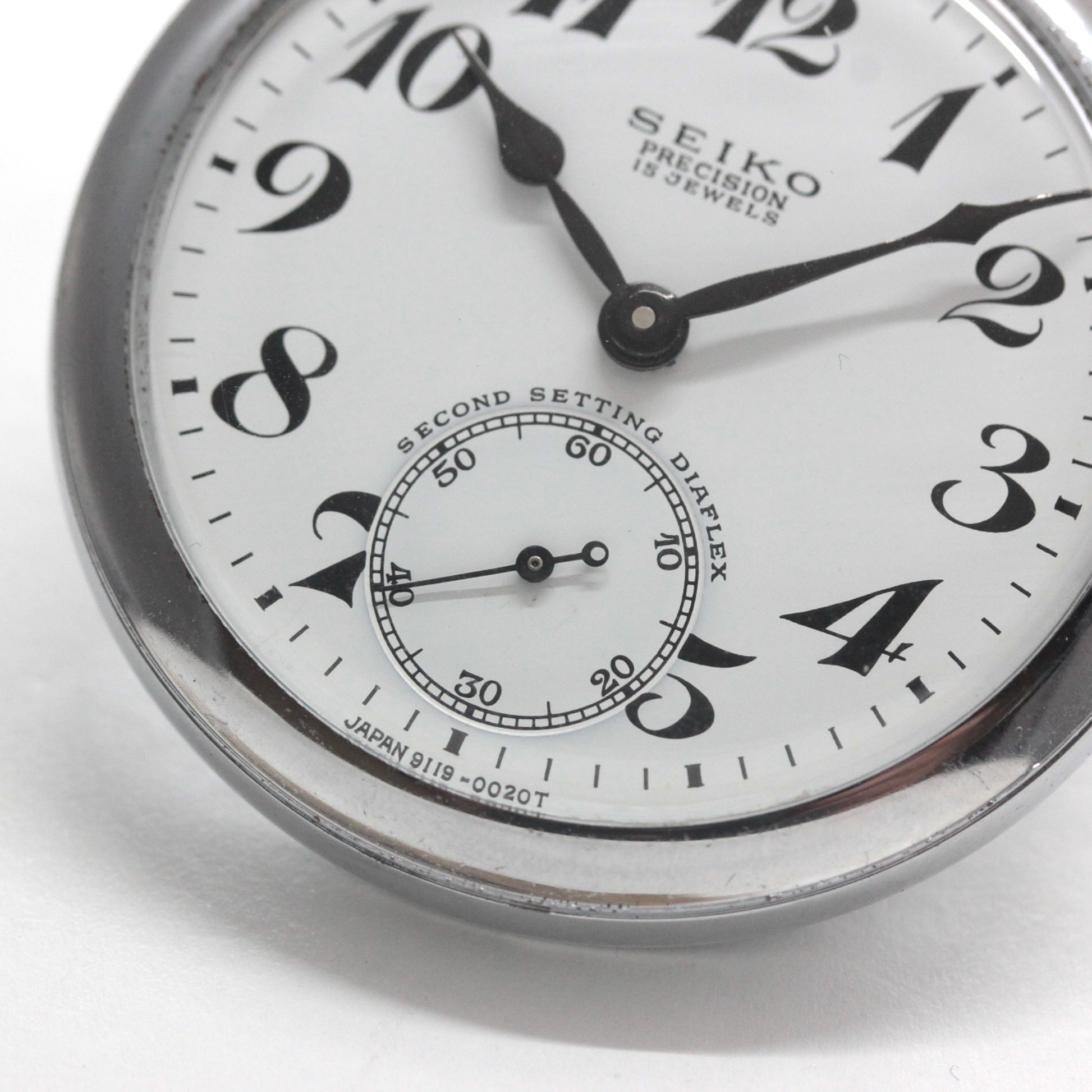 19セイコー プレシジョン 懐中時計 / 19セイコー/昭40　北234　国鉄/15石 / 絶版時計 /19seiko-1347　スモールセコンド
