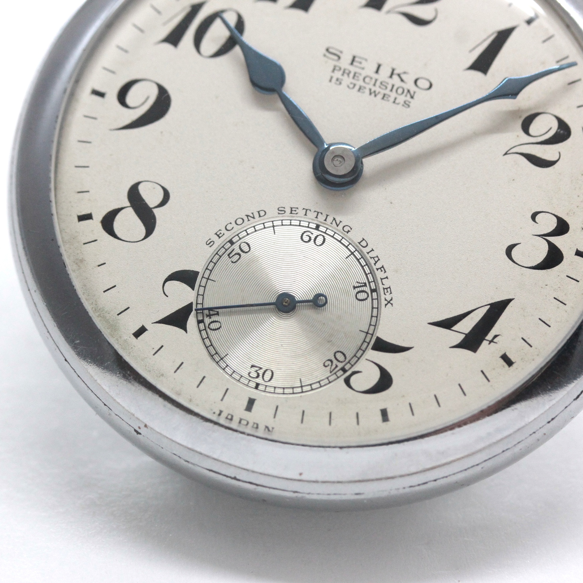 昭和35年の19セイコー鉄道時計/15石/秒針止め機能/絶版時計/19seiko