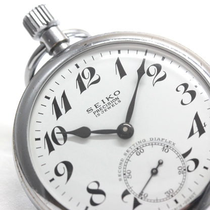 昭和46年の19セイコー鉄道時計/15石/秒針止め機能/絶版時計/19seiko 昭和46年の19セイコー鉄道時計/15石/秒針止め機能/絶版時計/19seiko