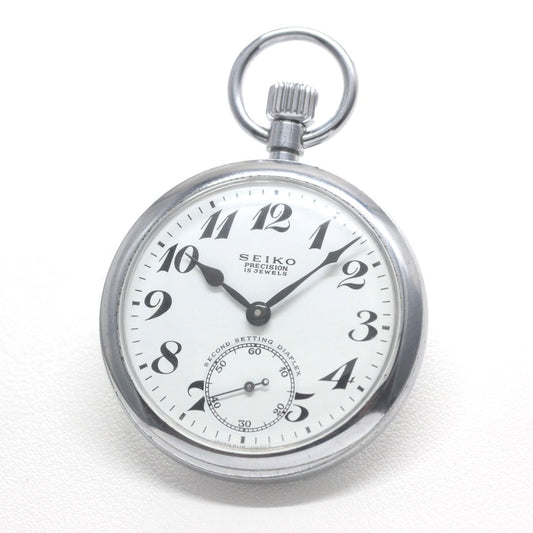 19セイコー プレシジョン 懐中時計/印字なし/15石/絶版時計/19seiko-1358