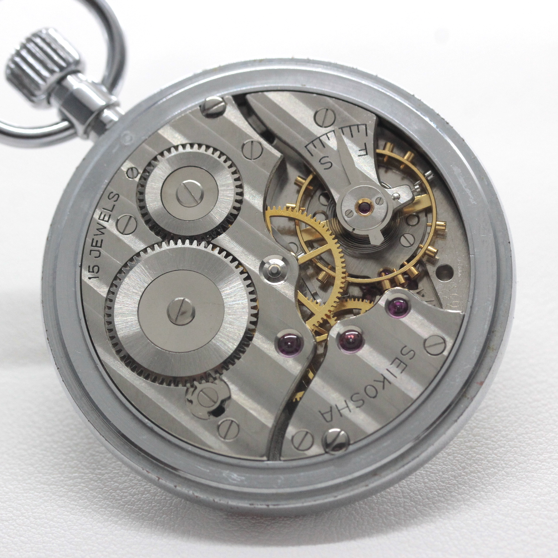 昭和の19セイコー鉄道時計/15石/ダイアフレックス/19seiko-1359 – 懐中