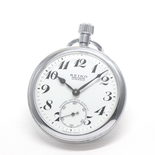 昭和4４年の19セイコー鉄道時計/15石/秒針止め機能/絶版時計/19seiko-1361