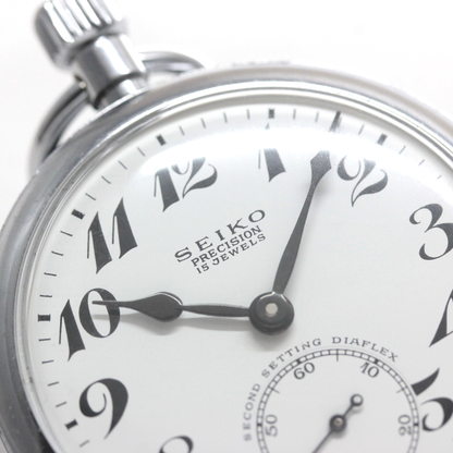 昭和4４年の19セイコー鉄道時計/15石/秒針止め機能/絶版時計/19seiko-1361
